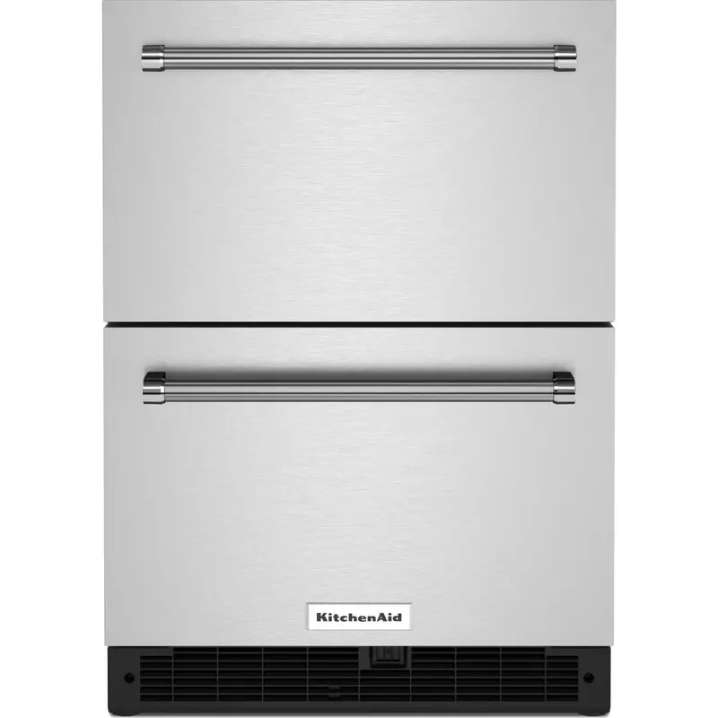 Kitchenaid Kudr204Ksb 24" Undercounter Double-Drawer Refrigerator – Stainless Steel 1