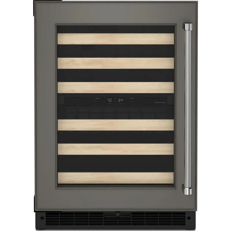 Kitchenaid Kuwl214Kpa 24-Inch Panel-Ready Undercounter Wine Cooler With Wood-Front Racks 1