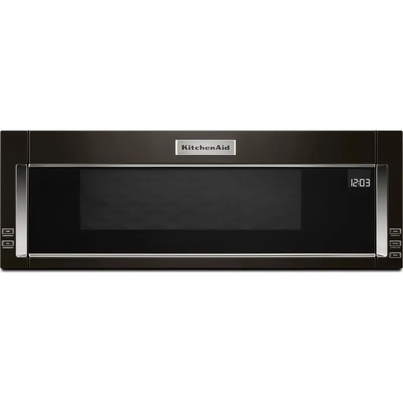 Kitchenaid Low-Profile Microwave Hood Combo – 900W, Black Stainless Finish (Ykmls311Hbs) 1