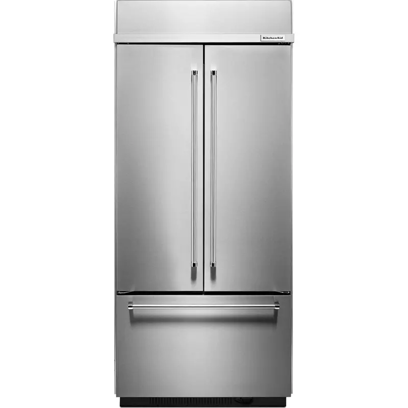 Kitchenaid Stainless Steel French Door Refrigerator – 20.8 Cu. Ft., Built-In (Kbfn506Ess) 1