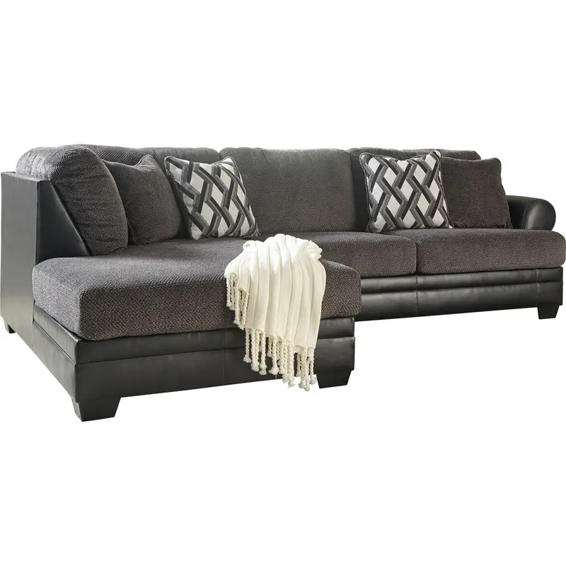 Kumasi Two-Piece Compact Sectional For Small Spaces 1