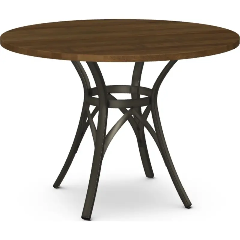 Kyle Toasty Finish Wooden Dining Table – Solid Wood Construction 1