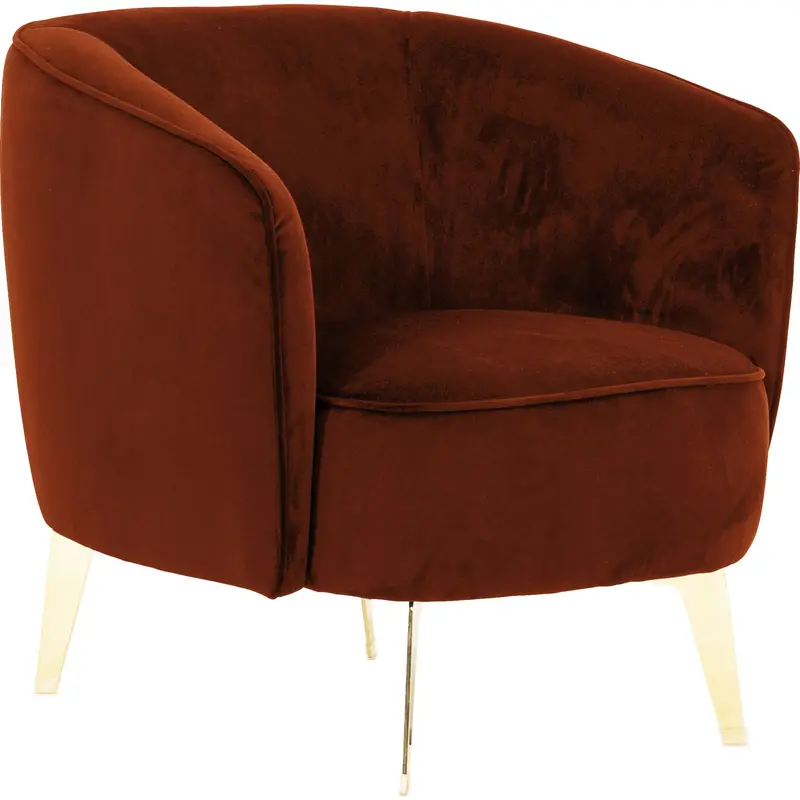 Lainey Luxe Accent Chair – Plush Amber Upholstery With Comfort-Forward Build 1