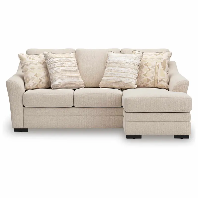 Lango Jute Upholstered Sofa With Chaise 1