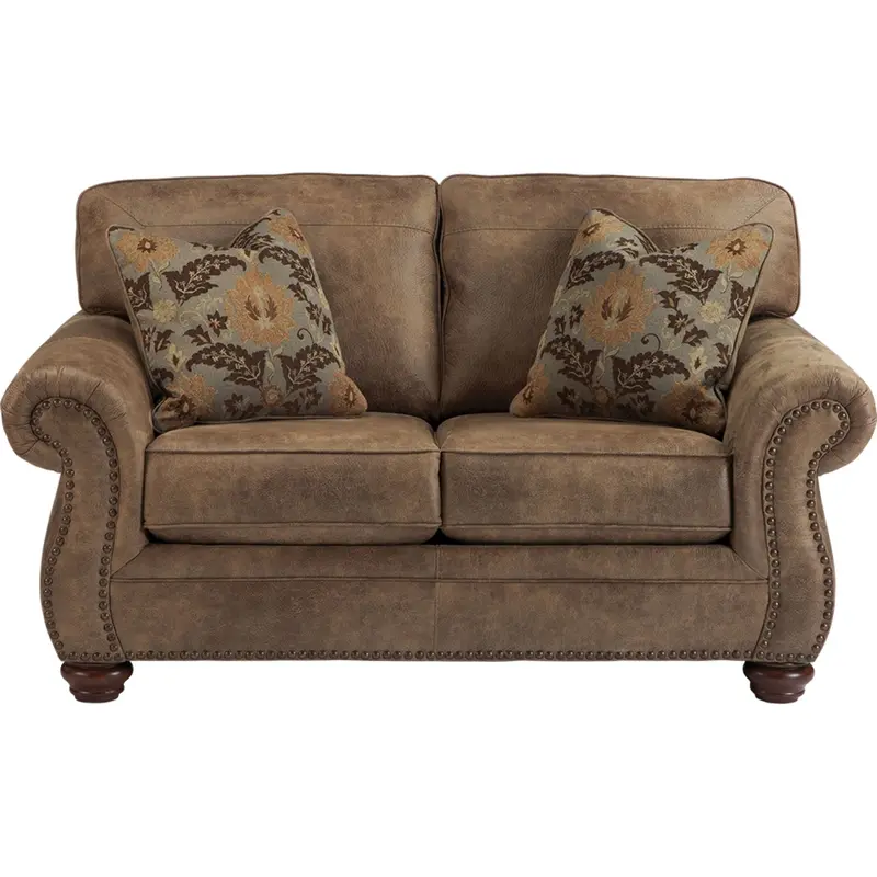 Larkinhurst Loveseat In Earthy Neutral Upholstery 1