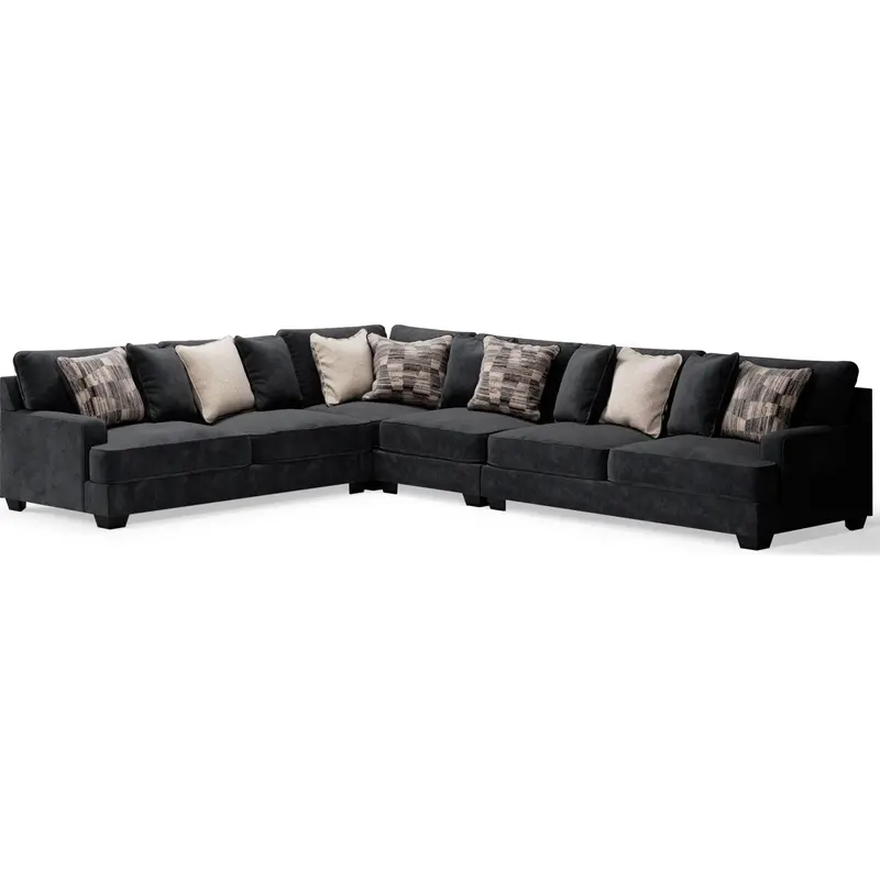 Lavernett 4-Piece Modular Sectional Sofa – Upholstered Living Room Set 1