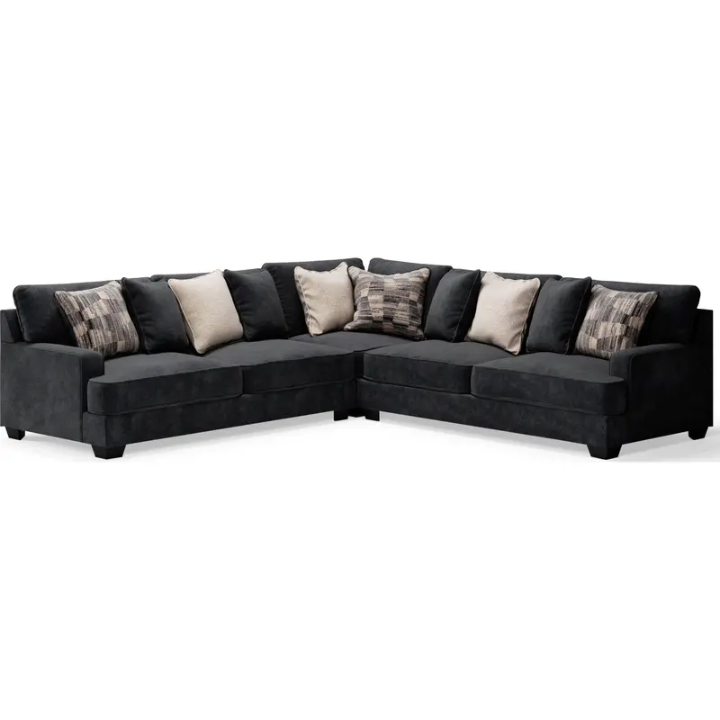 Lavernett Modern 3-Piece Sectional Sofa Set 1