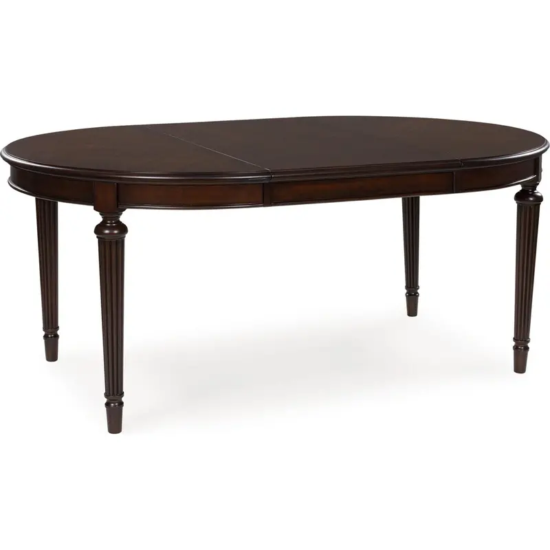 Lavinton Extendable Dining Table – Solid Brown Wood Top (Model D764-35) 1
