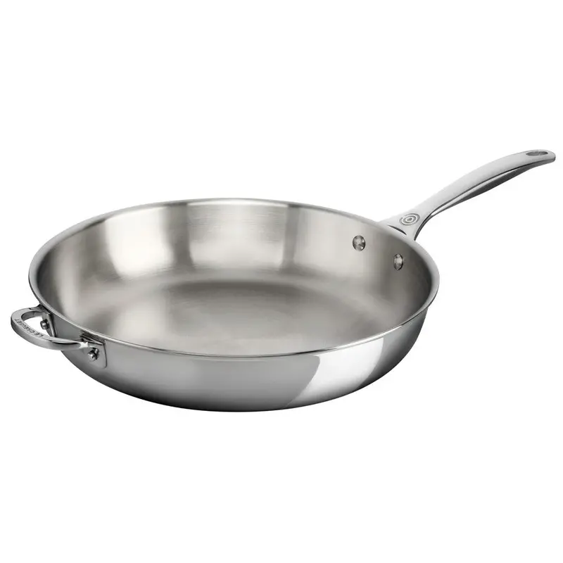 Le Creuset 12.5-Inch Deep Fry Pan With Helper Handle 1