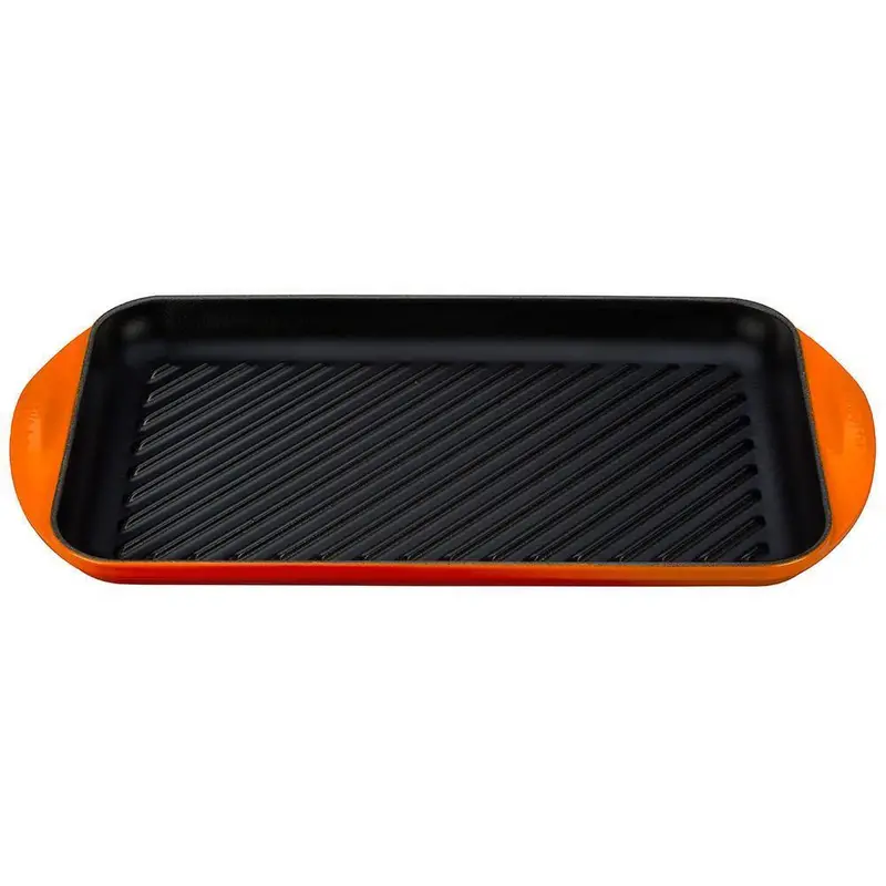 Le Creuset Signature Cast Iron Double-Burner Skinny Grill Pan 1