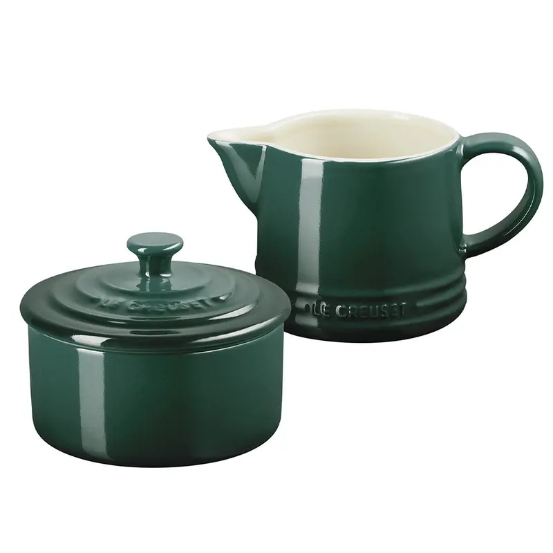 Le Creuset Signature Cream And Sugar Serving Set – Enamel-Coated Stoneware 1
