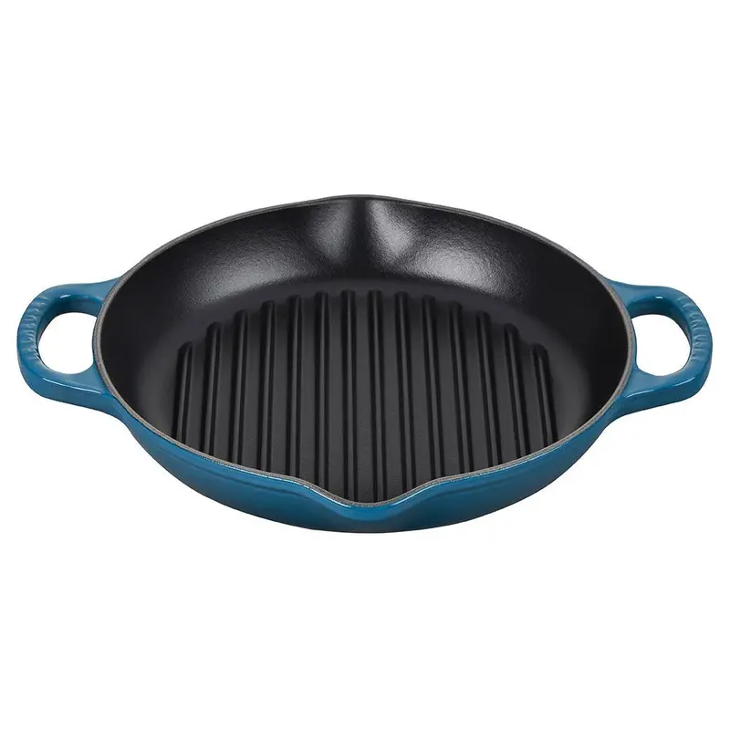 Le Creuset Signature Deep Round Grill Pan – 9.75-Inch Enameled Cast Iron 3