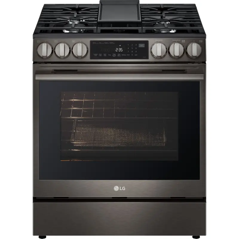 Lg 30-Inch Black Stainless Gas Range – Model Lsgl6335Z 1