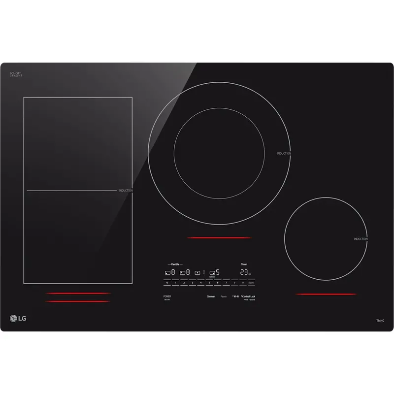 Lg 30" Smart Induction Cooktop With Ultraheat™ 5.0 Kw Element – Matte Black (Cbih3017Be) 1