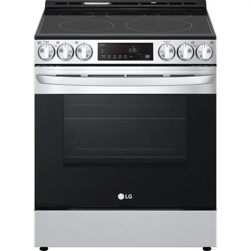Lg 6.3 Cu. Ft. Wi-Fi Smart Slide-In Range – Fan Convection, Air Fry, Easyclean, Stainless Steel (Lsel6333F) 1