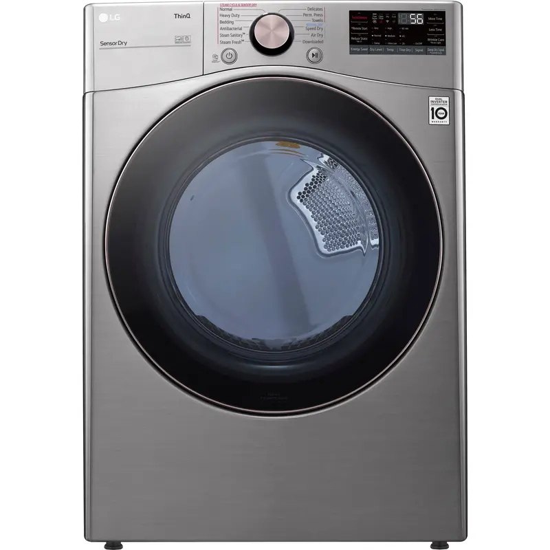 Lg 7.4 Cu. Ft. Front-Load Electric Dryer – Graphite Steel Vcm (Dlex3850V) 1