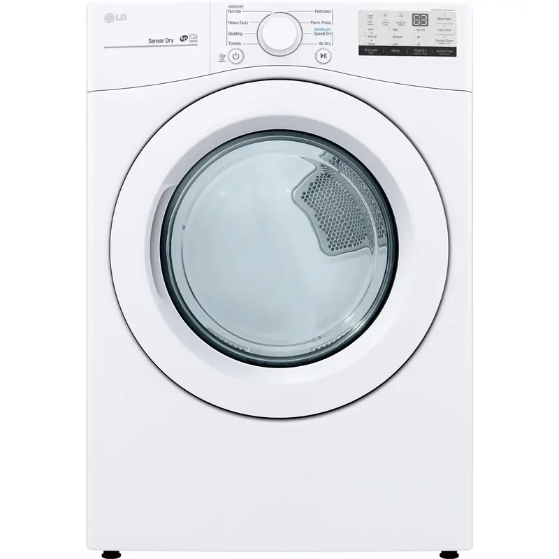 Lg Dle3400W 7.4 Cu. Ft. White Electric Dryer 1