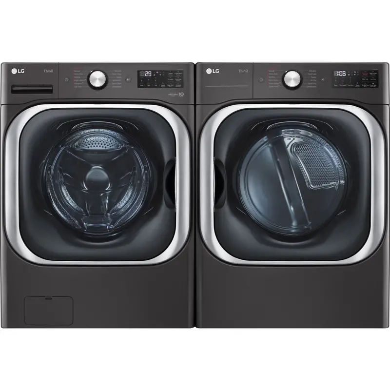 Lg Dlex8900B-Wm8900Hba Front Load Washer & Dryer Pair – Matte Black Finish 1