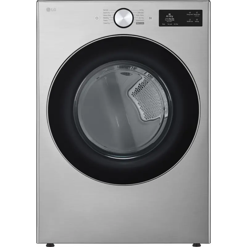 Lg Gas-Powered Smart Dryer – 7.4 Cu. Ft., Graphite Steel, Ai Sensor Dry & Turbosteam (Dlgx5801V) 1