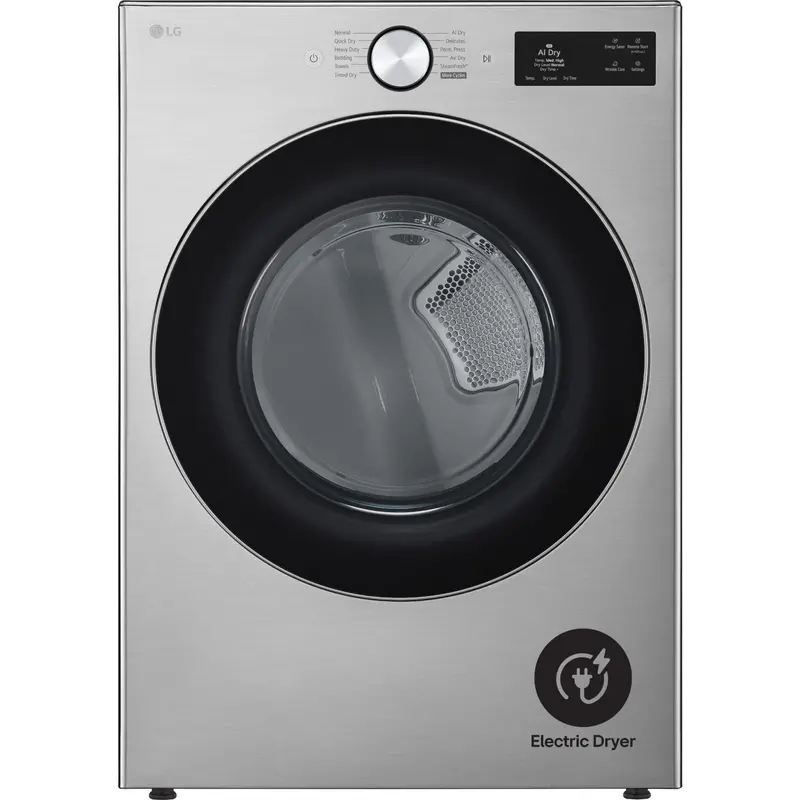Lg Graphite Steel Smart Dryer – 7.4 Cu. Ft. Capacity With Ai Sensor Dry & Turbosteam (Dlex5800V) 1