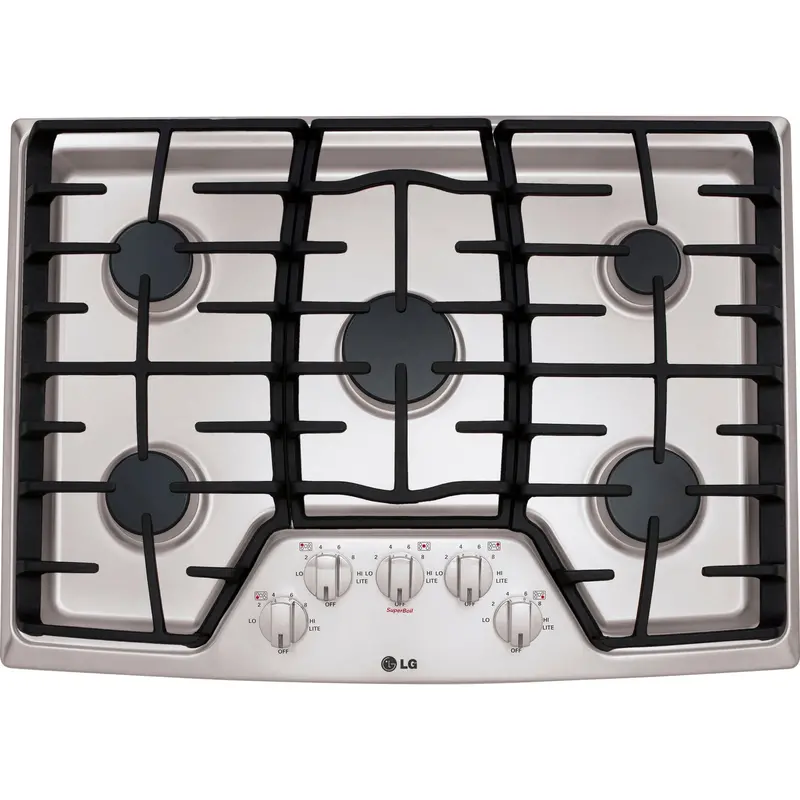 Lg Lcg3011St 30" Gas Cooktop – Stainless Steel, Seamless Surface Design 1
