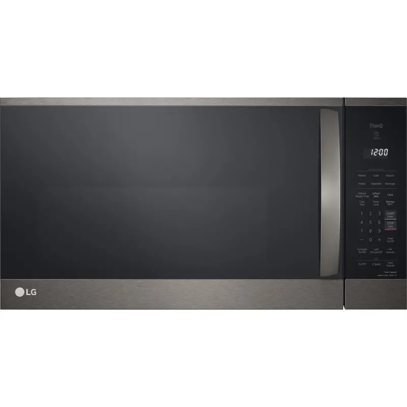 Lg Smart Wi-Fi Microwave – 1.8 Cu. Ft., Black Stainless (Mvem1825D) 1