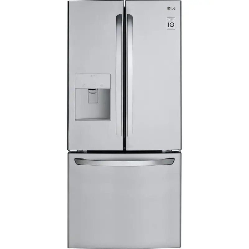 Lg Standard-Depth French 3-Door Refrigerator – 21.8 Cu. Ft. With External Water & Ice Dispenser (Lrfws2200S) 1