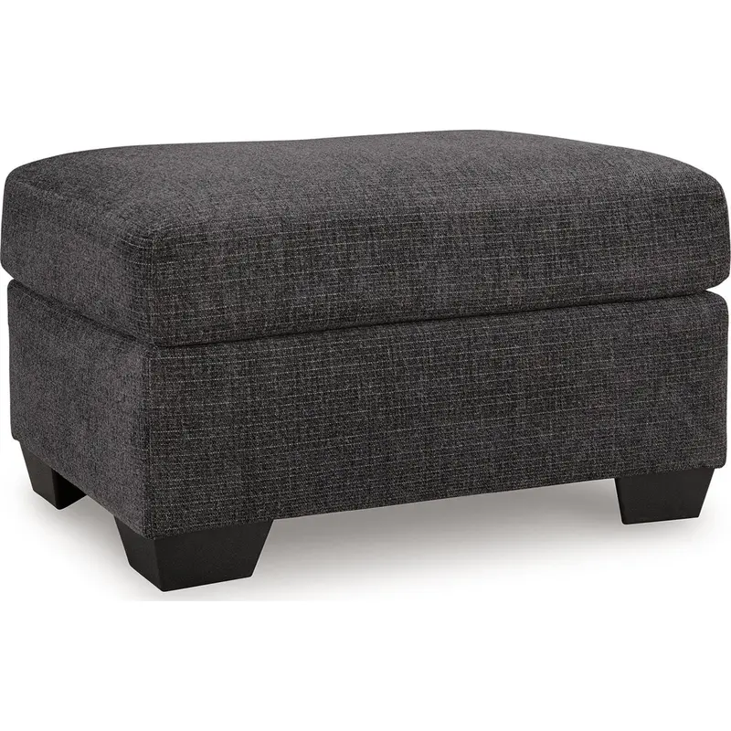 Loreo Ebony-Finished Ottoman 1