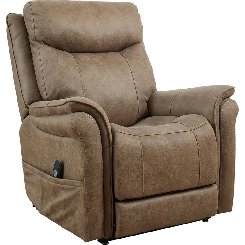 Lorreze Power Lift Recliner – Driftwood-Tone Comfort Chair 1