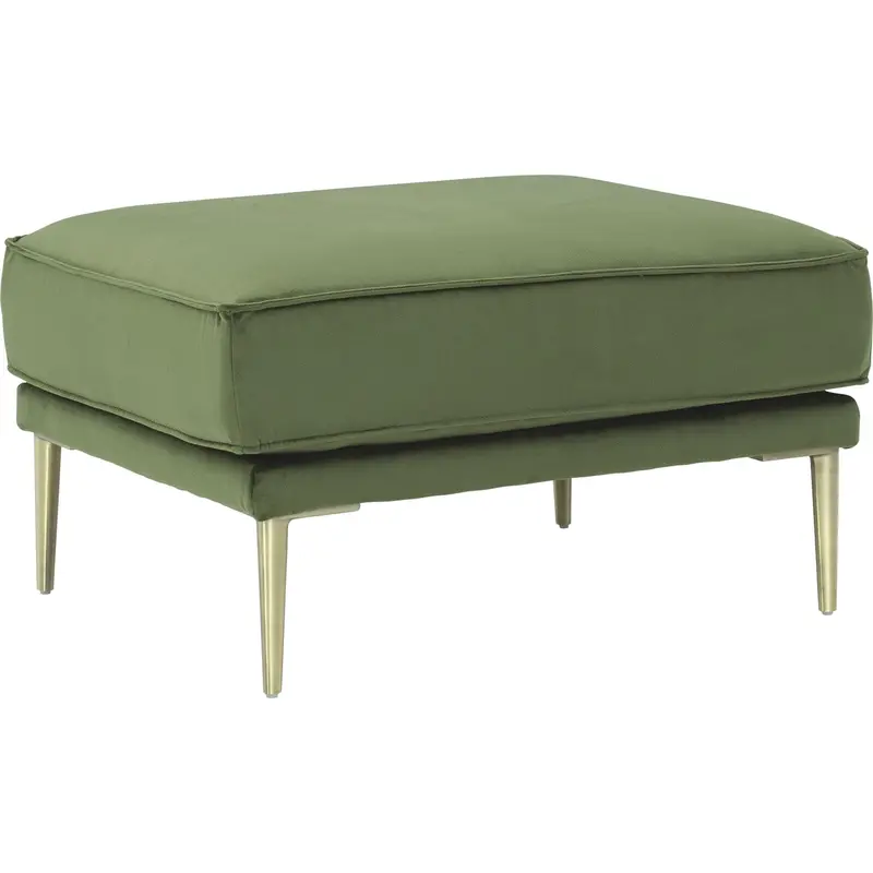 Macleary Coordinating Ottoman – Green Upholstered Footrest 1