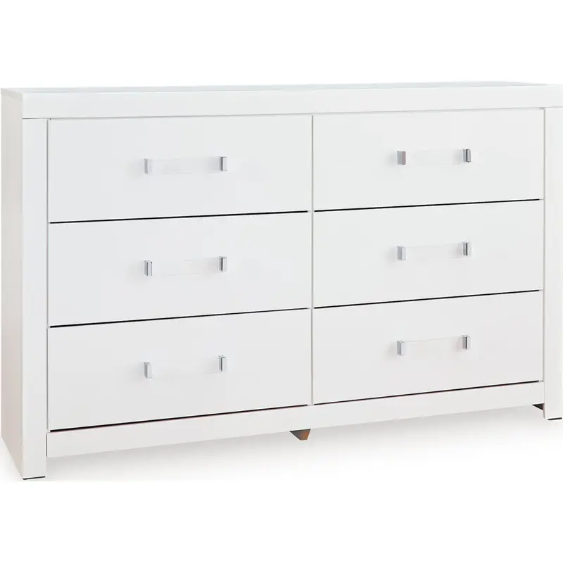 Maeling White Wood Dresser With Modern Farmhouse Design 1