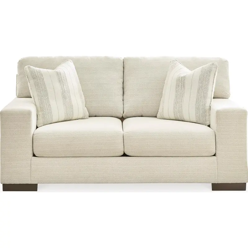 Maggie Birch Upholstered Loveseat With Tapered Legs 1