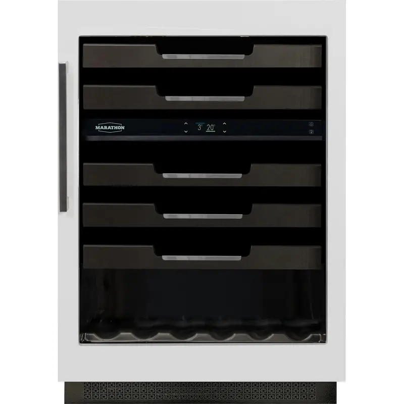 Marathon M4-D200Panr Panel-Ready Dual-Zone Wine Cooler – 24" 1
