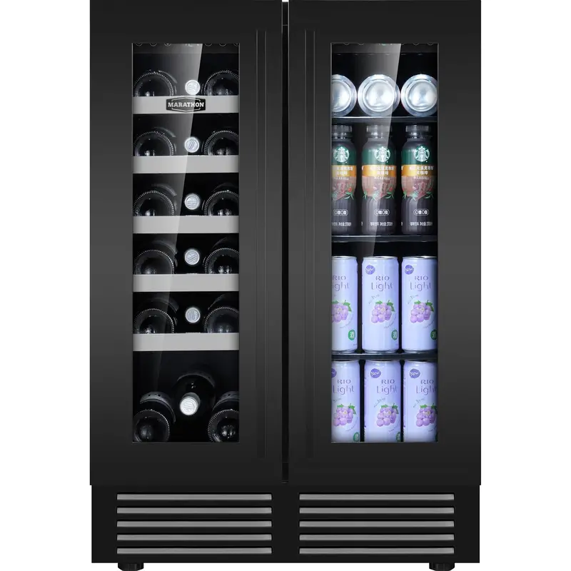 Marathon Mbwc-Fdbls-1 Black Steel Beverage Cooler 1