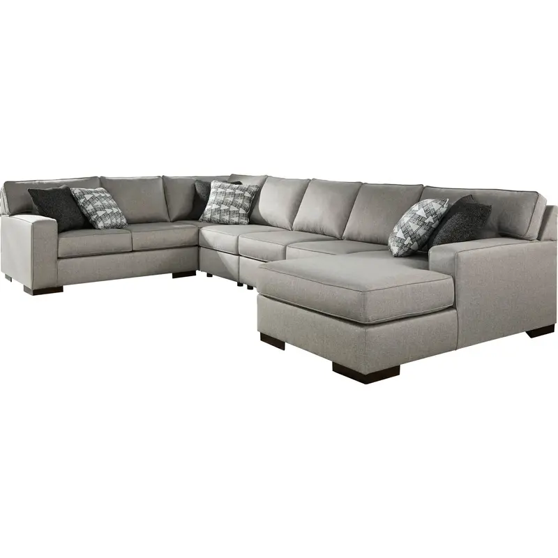 Marsing Nuvella 5-Piece Performance Fabric Sectional 1