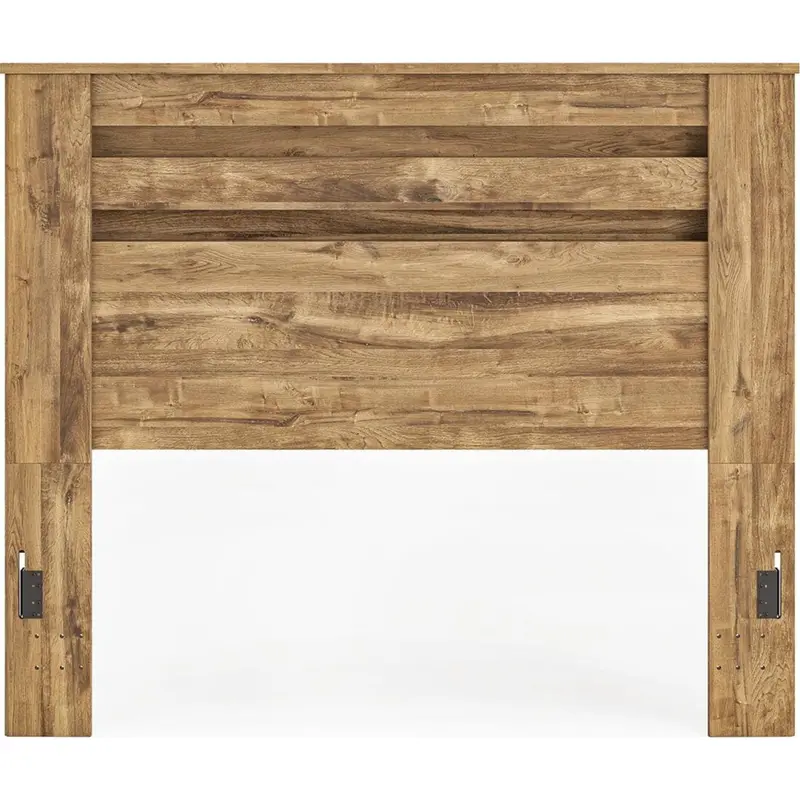 Maystonna Brown Queen Panel Headboard – Solid Wood Frame 1