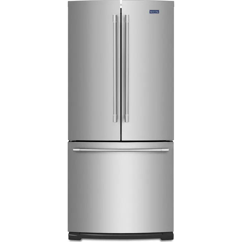 Maytag 19.6 Cu. Ft. French Door Refrigerator (Mfb2055Frz) – Fingerprint-Resistant Stainless Steel With Strongbox Door Bins 1