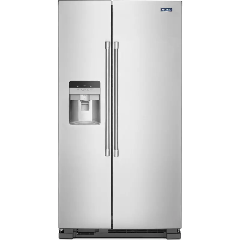 Maytag 25 Cu. Ft. Fingerprint-Resistant Stainless Steel Side-By-Side Refrigerator With External Ice And Water Dispenser – 36-Inch Wide (Mss25C4Mgz) 1