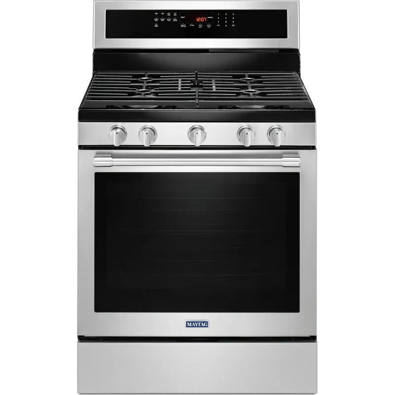 Maytag 30-Inch Gas Range With True Convection & Power Preheat – 5.8 Cu. Ft. Oven (Mgr8800Fz) 1