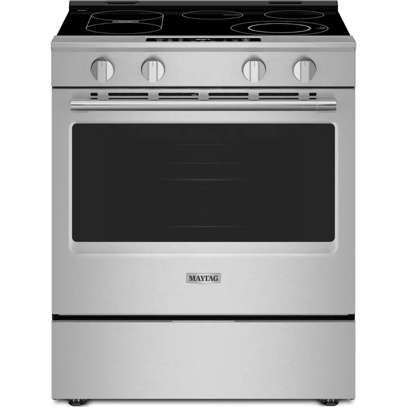 Maytag 30-Inch Slide-In Electric Range – Grill Mode, No-Preheat Air Fry, 5.3 Cu. Ft., Fingerprint-Resistant Stainless Steel (Ymses7030Sz) 1