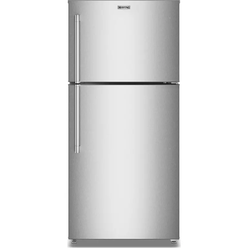 Maytag 30-Inch Top-Freezer Refrigerator – 19 Cu. Ft., Fingerprint-Resistant Stainless (Mrtx5119Sz) 1