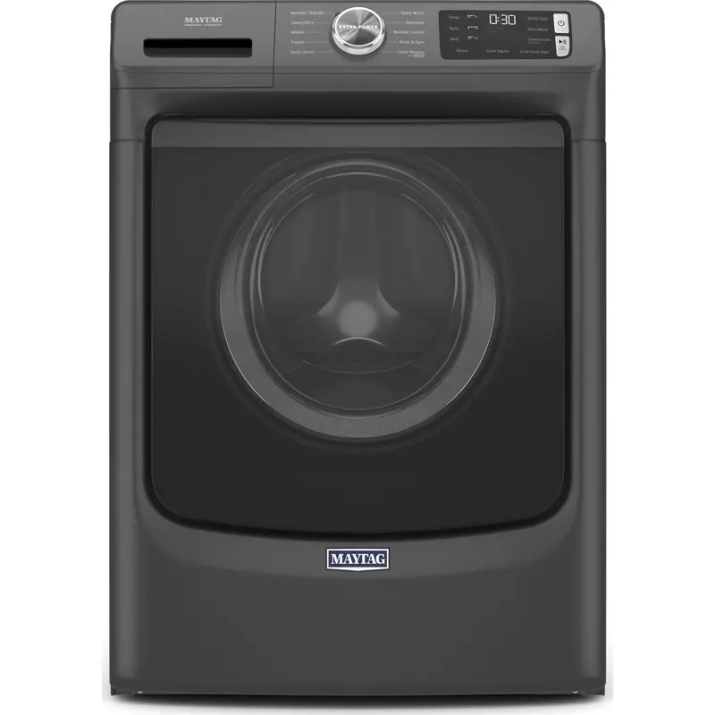 Maytag 5.2 Cu. Ft. Front-Load Washer – Volcano Black With Extra Power Cycle & 12-Hour Fresh Spin 1