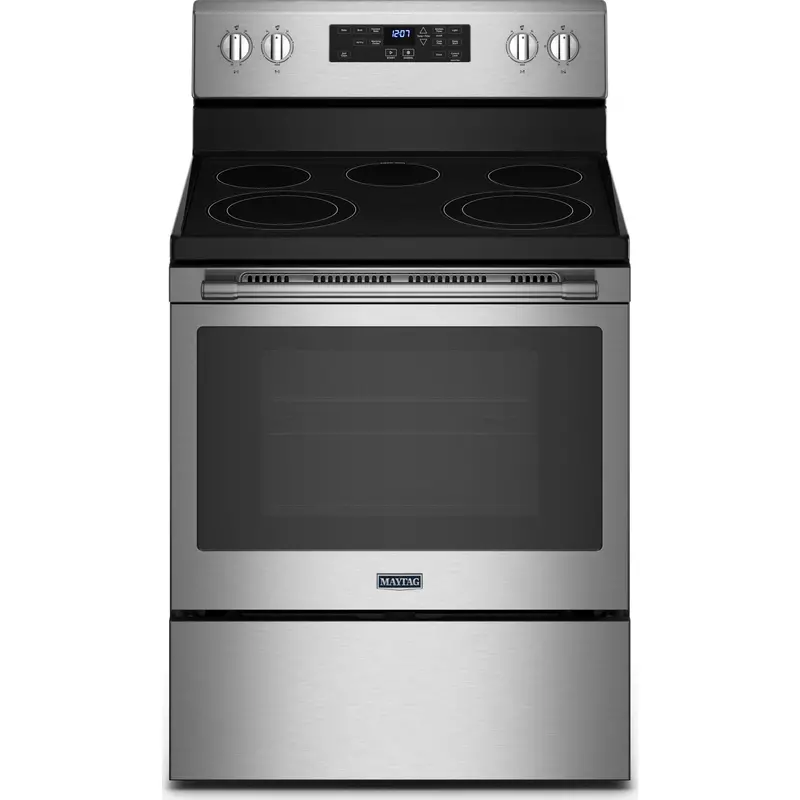 Maytag 5.3 Cu. Ft. Electric Range With Air Fry Basket (Ymer7700Lz) 1