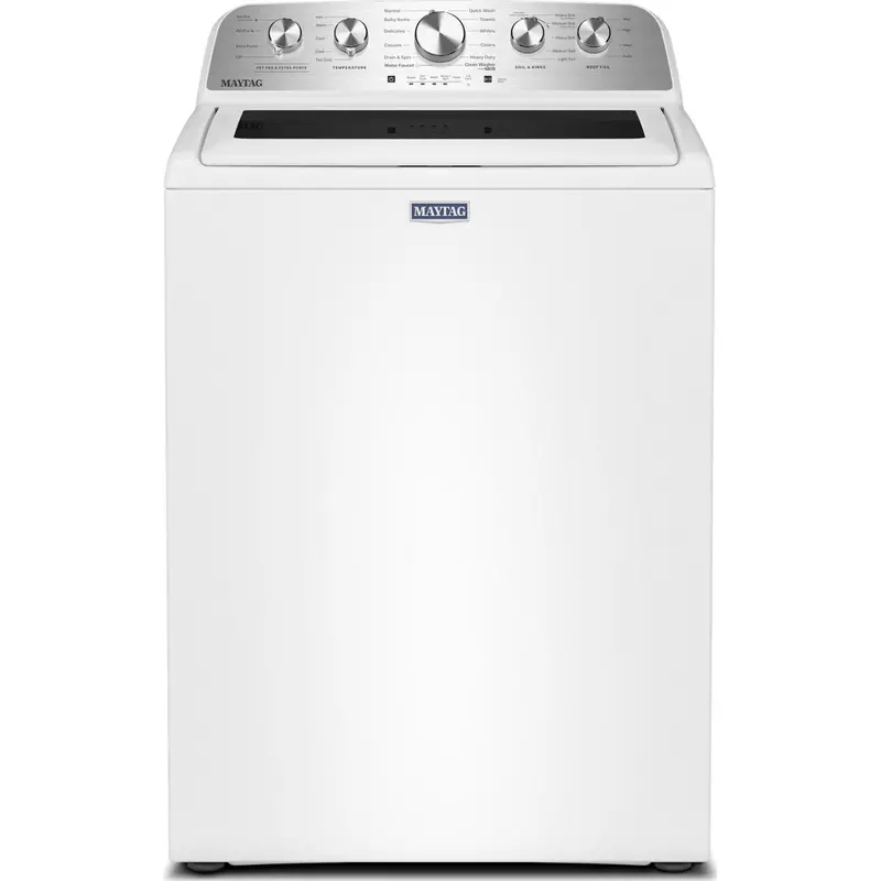 Maytag 5.5 Cu. Ft. Impeller Top-Load Washer With Extra Cleaning Power And Dedicated Pet Pro Option – White (Mtw5600Rw) 1