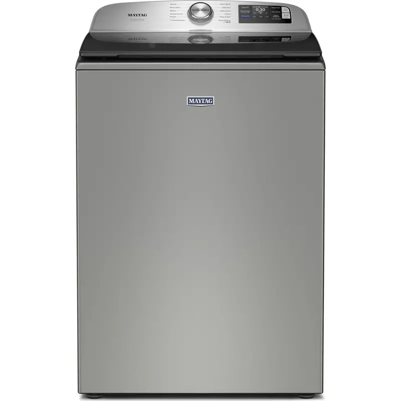 Maytag 6.0 Cu. Ft. Pet Pro Top-Load Washer – Classic Silver With Oxi Sanitize Cycle (Mtw7205Rr) 1