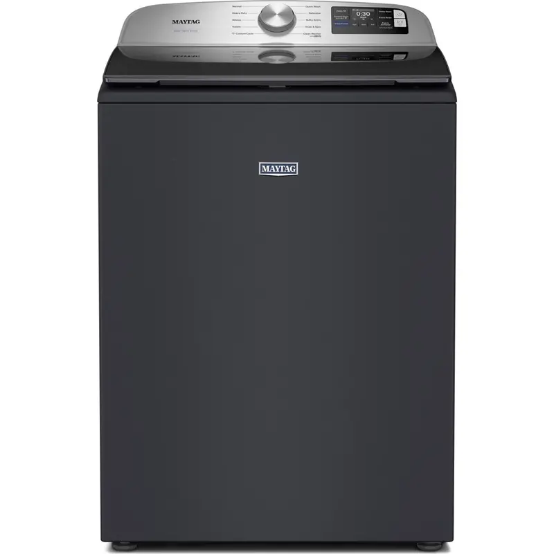 Maytag 6.0 Cu. Ft. Top-Load Agitator Washer – Midnight Steel With Smart Connectivity (Mtw6205Rf) 1