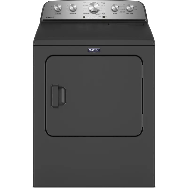 Maytag 7.0 Cu. Ft. Top-Load Electric Dryer With Steam Cycles – Volcano Black (Ymed5430Pbk) 1