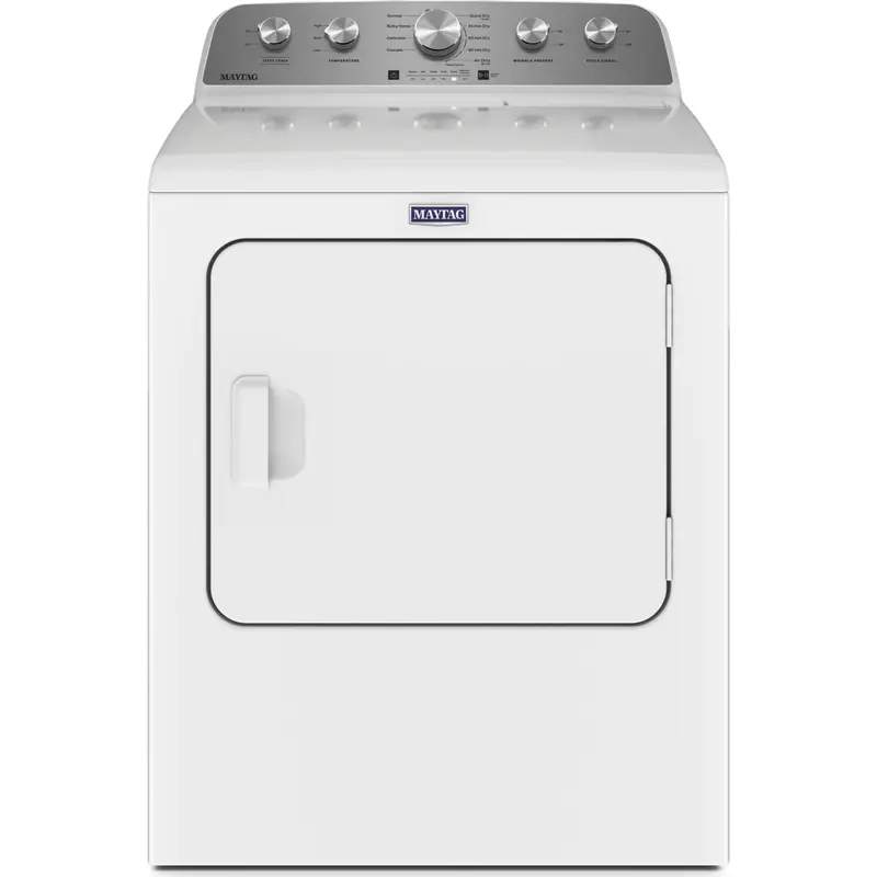 Maytag 7.0 Cu. Ft. White Top-Load Electric Dryer With Extra Power (Ymed5030Mw) 1