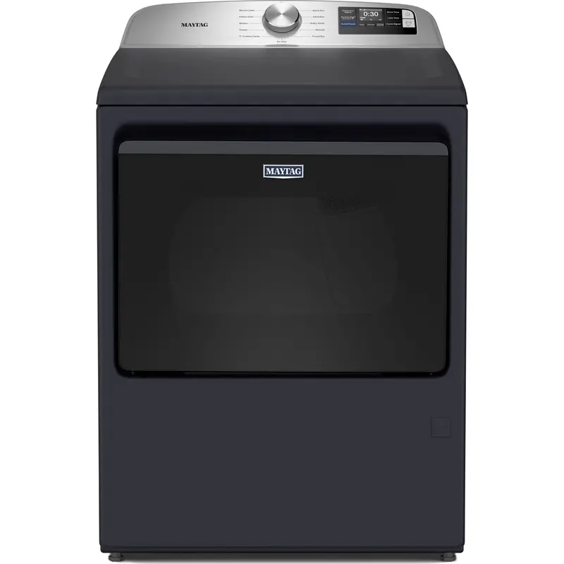 Maytag 7.4 Cu. Ft. Electric Top-Load Dryer With Extra Power Cycle & Advanced Moisture Sensing – Midnight Steel Finish (Ymed6205Rf) 1
