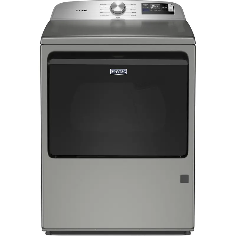 Maytag 7.4 Cu. Ft. Gas-Powered Top-Load Dryer With Extra Power Boost And Advanced Moisture Detection – Classic Silver (Mgd6205Rr) 1